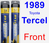 Front Wiper Blade Pack for 1989 Toyota Tercel - Assurance
