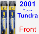 Front Wiper Blade Pack for 2001 Toyota Tundra - Assurance
