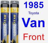 Front Wiper Blade Pack for 1985 Toyota Van - Assurance