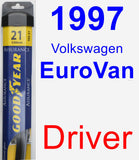 Driver Wiper Blade for 1997 Volkswagen EuroVan - Assurance