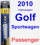 Passenger Wiper Blade for 2010 Volkswagen Golf Sportwagen - Assurance