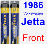 Front Wiper Blade Pack for 1986 Volkswagen Jetta - Assurance