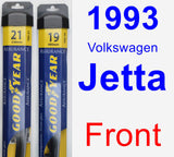 Front Wiper Blade Pack for 1993 Volkswagen Jetta - Assurance