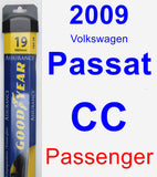 Passenger Wiper Blade for 2009 Volkswagen Passat CC - Assurance