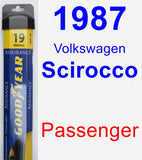 Passenger Wiper Blade for 1987 Volkswagen Scirocco - Assurance