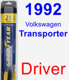 Driver Wiper Blade for 1992 Volkswagen Transporter - Assurance