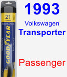 Passenger Wiper Blade for 1993 Volkswagen Transporter - Assurance