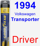 Driver Wiper Blade for 1994 Volkswagen Transporter - Assurance