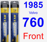 Front Wiper Blade Pack for 1985 Volvo 760 - Assurance