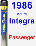 Passenger Wiper Blade for 1986 Acura Integra - Hybrid
