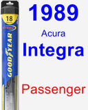 Passenger Wiper Blade for 1989 Acura Integra - Hybrid