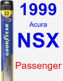 Passenger Wiper Blade for 1999 Acura NSX - Hybrid