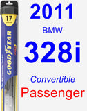 Passenger Wiper Blade for 2011 BMW 328i - Hybrid