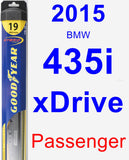 Passenger Wiper Blade for 2015 BMW 435i xDrive - Hybrid
