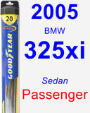 Passenger Wiper Blade for 2005 BMW 325xi - Hybrid