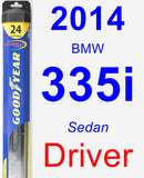 Driver Wiper Blade for 2014 BMW 335i - Hybrid