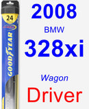 Driver Wiper Blade for 2008 BMW 328xi - Hybrid