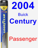 Passenger Wiper Blade for 2004 Buick Century - Hybrid