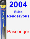 Passenger Wiper Blade for 2004 Buick Rendezvous - Hybrid