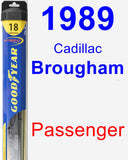 Passenger Wiper Blade for 1989 Cadillac Brougham - Hybrid