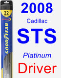 Driver Wiper Blade for 2008 Cadillac STS - Hybrid