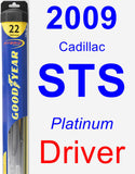 Driver Wiper Blade for 2009 Cadillac STS - Hybrid