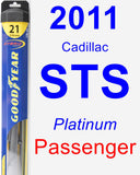 Passenger Wiper Blade for 2011 Cadillac STS - Hybrid