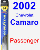 Passenger Wiper Blade for 2002 Chevrolet Camaro - Hybrid
