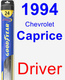 Driver Wiper Blade for 1994 Chevrolet Caprice - Hybrid
