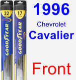 Front Wiper Blade Pack for 1996 Chevrolet Cavalier - Hybrid