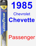 Passenger Wiper Blade for 1985 Chevrolet Chevette - Hybrid