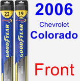 Front Wiper Blade Pack for 2006 Chevrolet Colorado - Hybrid
