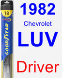 Driver Wiper Blade for 1982 Chevrolet LUV - Hybrid