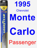 Passenger Wiper Blade for 1995 Chevrolet Monte Carlo - Hybrid