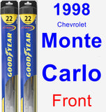 Front Wiper Blade Pack for 1998 Chevrolet Monte Carlo - Hybrid