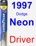 Driver Wiper Blade for 1997 Dodge Neon - Hybrid