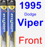 Front Wiper Blade Pack for 1995 Dodge Viper - Hybrid
