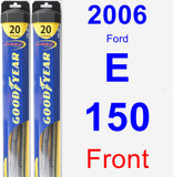 Front Wiper Blade Pack for 2006 Ford E-150 - Hybrid