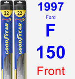 Front Wiper Blade Pack for 1997 Ford F-150 - Hybrid