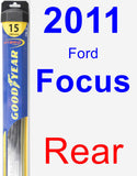 Rear Wiper Blade for 2011 Ford Focus - Hybrid