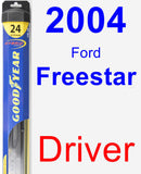 Driver Wiper Blade for 2004 Ford Freestar - Hybrid