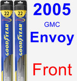 Front Wiper Blade Pack for 2005 GMC Envoy - Hybrid