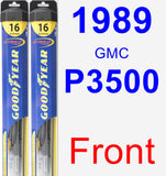 Front Wiper Blade Pack for 1989 GMC P3500 - Hybrid