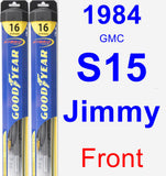 Front Wiper Blade Pack for 1984 GMC S15 Jimmy - Hybrid