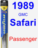 Passenger Wiper Blade for 1989 GMC Safari - Hybrid