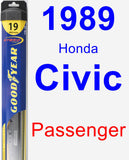 Passenger Wiper Blade for 1989 Honda Civic - Hybrid