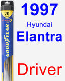 Driver Wiper Blade for 1997 Hyundai Elantra - Hybrid