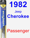 Passenger Wiper Blade for 1982 Jeep Cherokee - Hybrid