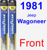 Front Wiper Blade Pack for 1981 Jeep Wagoneer - Hybrid