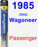Passenger Wiper Blade for 1985 Jeep Wagoneer - Hybrid